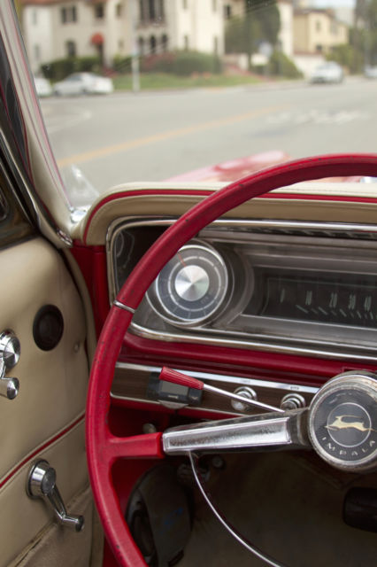 1965 Red Chevrolet Impala Convertible