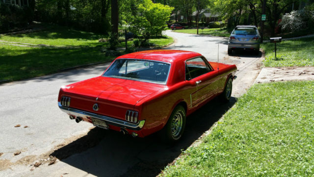 1965 Red Ford Mustang Coupe