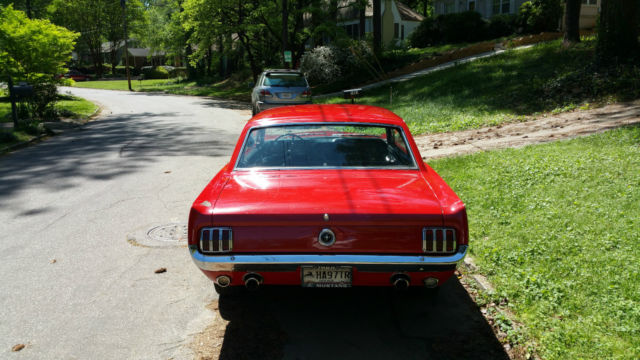 1965 Red Ford Mustang Coupe