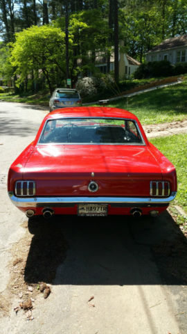 1965 Red Ford Mustang Coupe