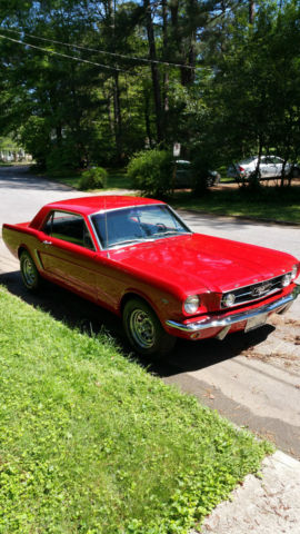1965 Red Ford Mustang Coupe