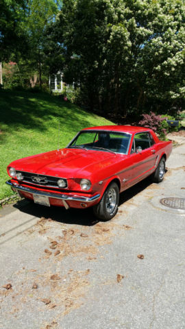 1965 Red Ford Mustang Coupe