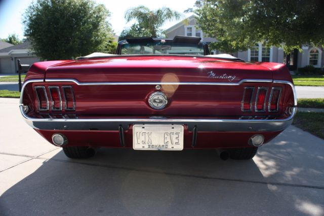 1968 Firestorm Red Ford Mustang Convertible