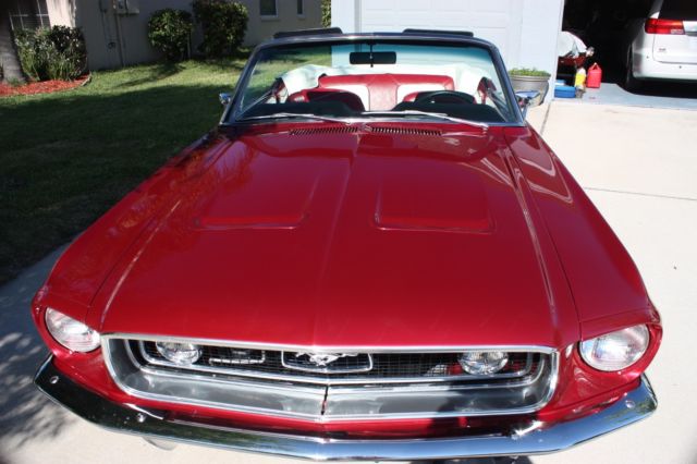 1968 Firestorm Red Ford Mustang Convertible