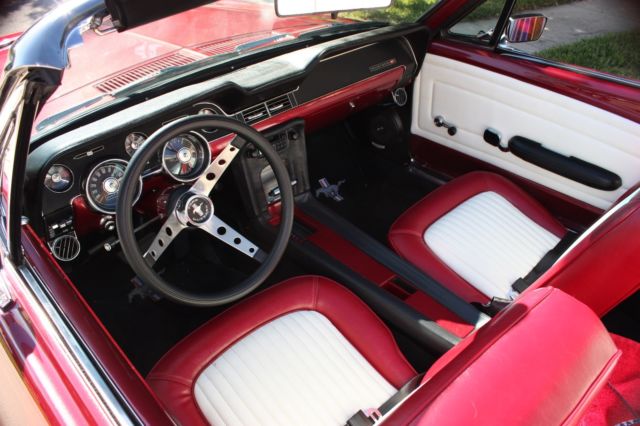 1968 Firestorm Red Ford Mustang Convertible