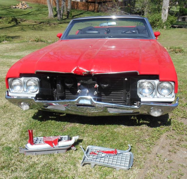 1970 Red Oldsmobile Cutlass Convertible