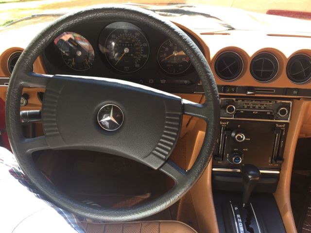 1977 Red Mercedes-Benz SL-Class Convertible