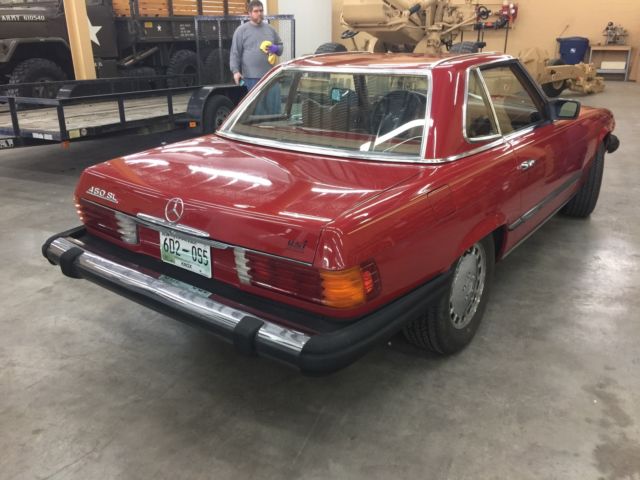 1977 Red Mercedes-Benz SL-Class Convertible
