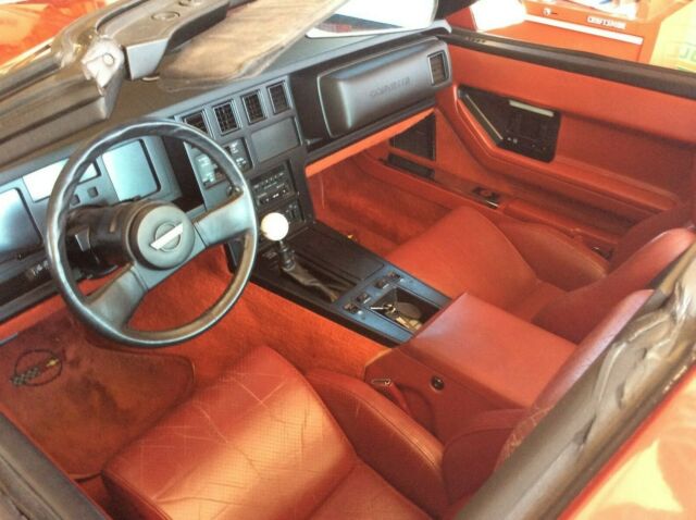 1984 Red Chevrolet Corvette Convertible