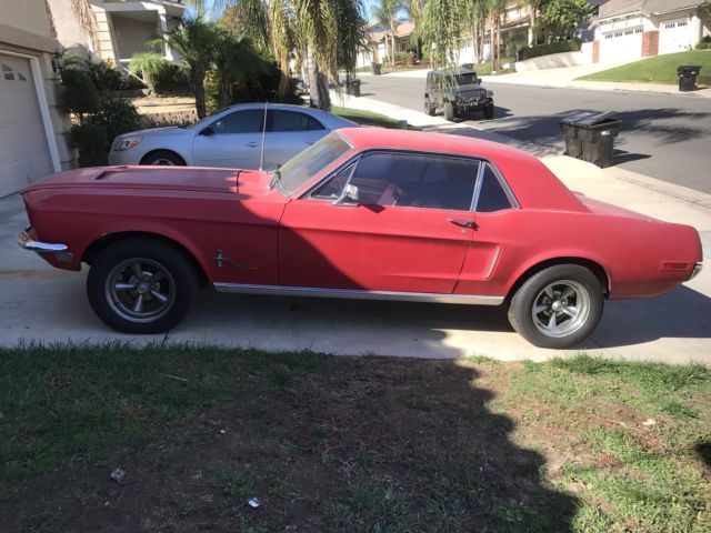 1968 RED Ford Mustang Coupe