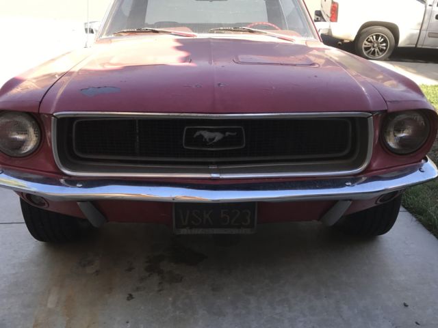 1968 RED Ford Mustang Coupe