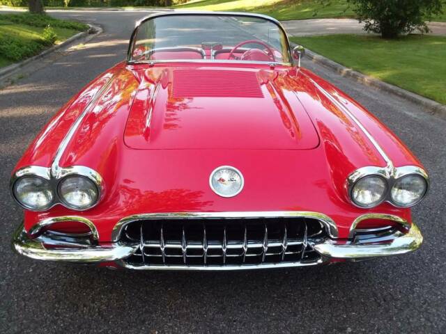1958 Red Chevrolet Corvette Convertible
