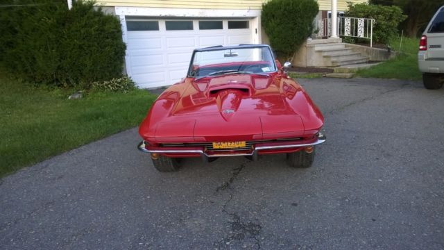 1963 Red Chevrolet Corvette Convertible