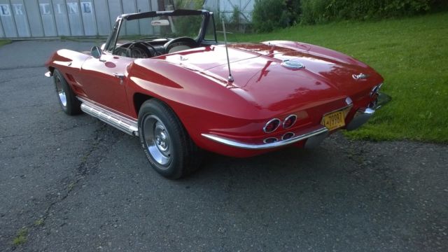 1963 Red Chevrolet Corvette Convertible