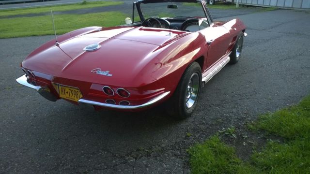 1963 Red Chevrolet Corvette Convertible