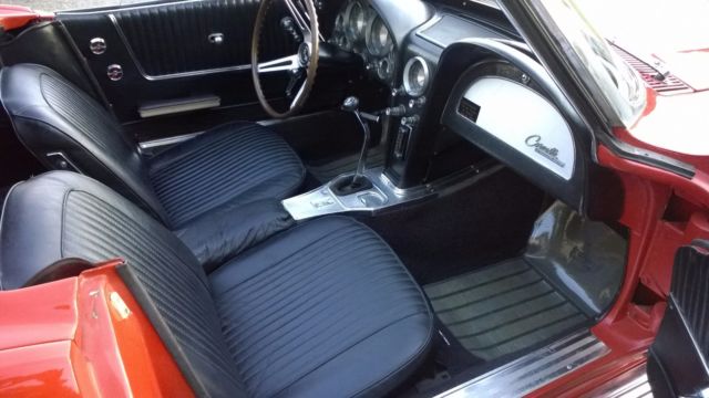 1963 Red Chevrolet Corvette Convertible