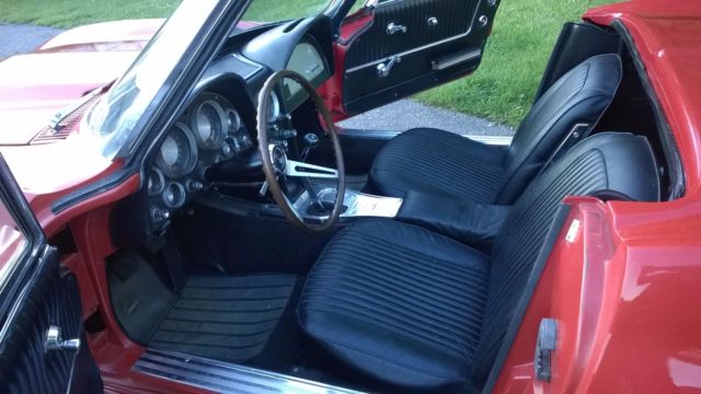 1963 Red Chevrolet Corvette Convertible