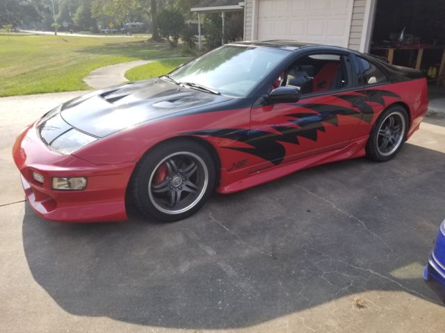 1991 Red Nissan 300ZX Coupe / T-Tops