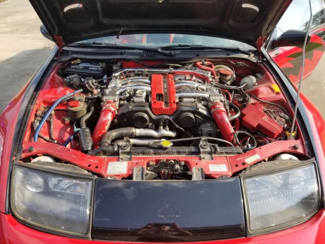 1991 Red Nissan 300ZX Coupe / T-Tops