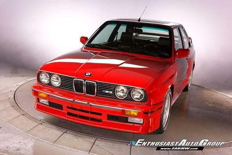 1990 Red BMW M3 Coupe