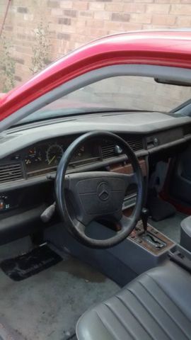 1993 Red Mercedes-Benz 190-Series Sedan