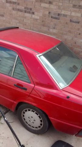 1993 Red Mercedes-Benz 190-Series Sedan