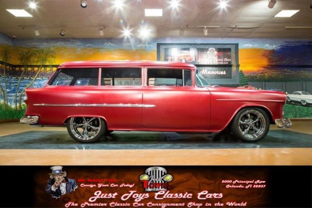 1955 Red Chevrolet Bel Air/150/210 Wagon