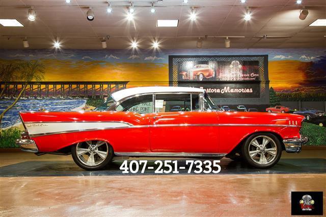 1957 Red Chevrolet Bel Air/150/210 --