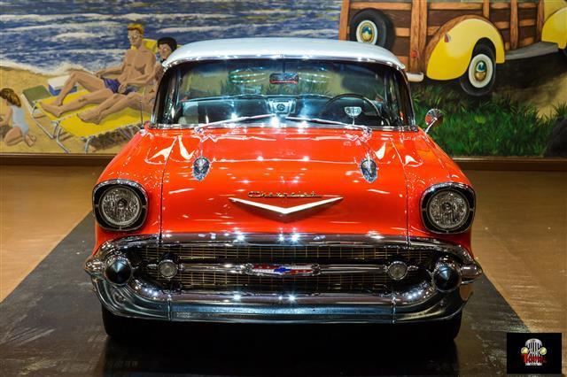 1957 Red Chevrolet Bel Air/150/210 --