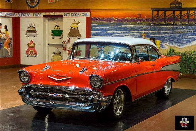 1957 Red Chevrolet Bel Air/150/210 --