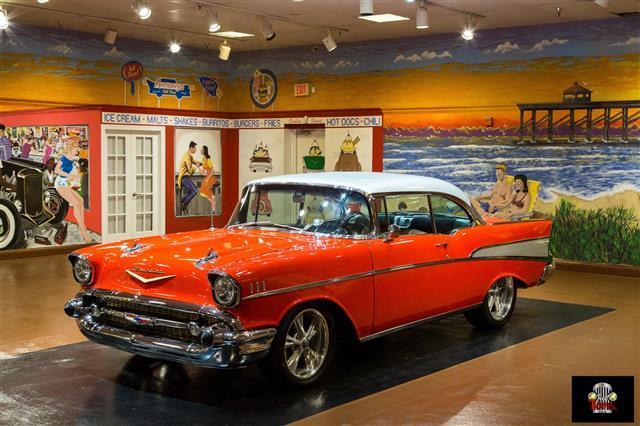 1957 Red Chevrolet Bel Air/150/210 --