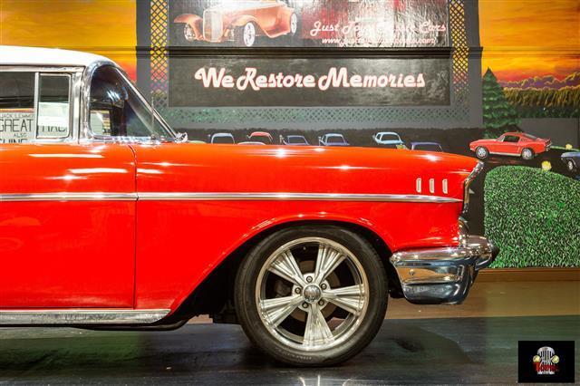 1957 Red Chevrolet Bel Air/150/210 --