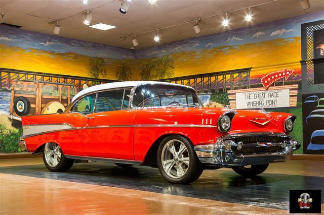 1957 Red Chevrolet Bel Air/150/210 --
