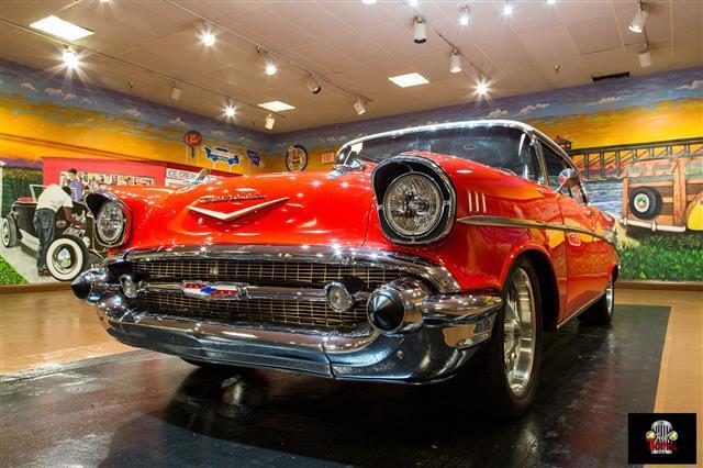 1957 Red Chevrolet Bel Air/150/210 --