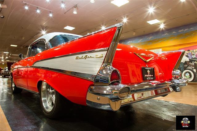 1957 Red Chevrolet Bel Air/150/210 --