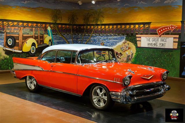 1957 Red Chevrolet Bel Air/150/210 --