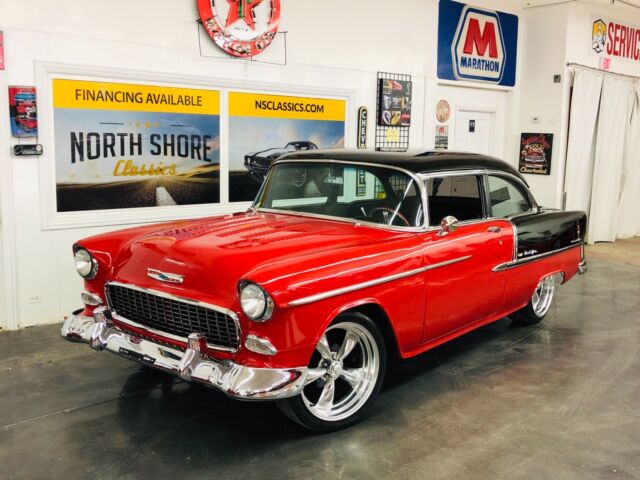 1955 Red Chevrolet Bel Air/150/210 Coupe