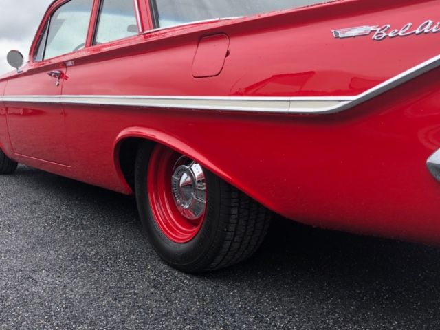 1961 Red Chevrolet Bel Air/150/210 Coupe