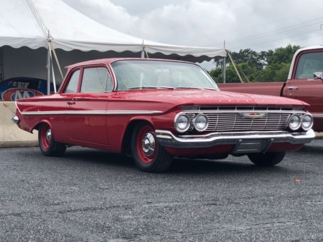 1961 Red Chevrolet Bel Air/150/210 Coupe