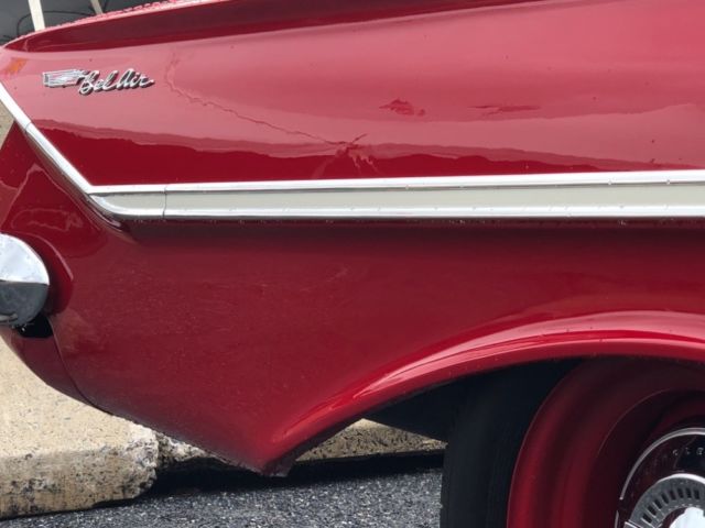 1961 Red Chevrolet Bel Air/150/210 Coupe