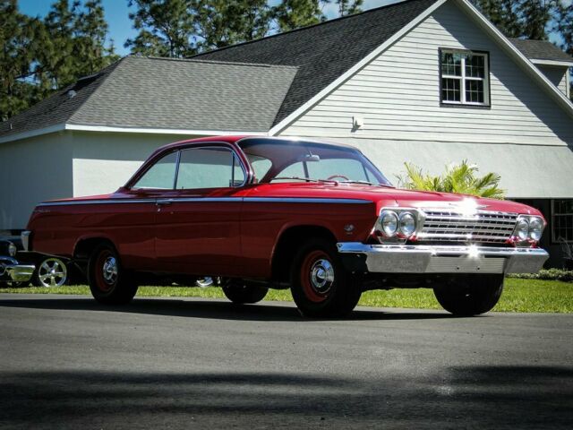 1962 Red Chevrolet Bel Air/150/210 2d : 2 Door Hard TOP