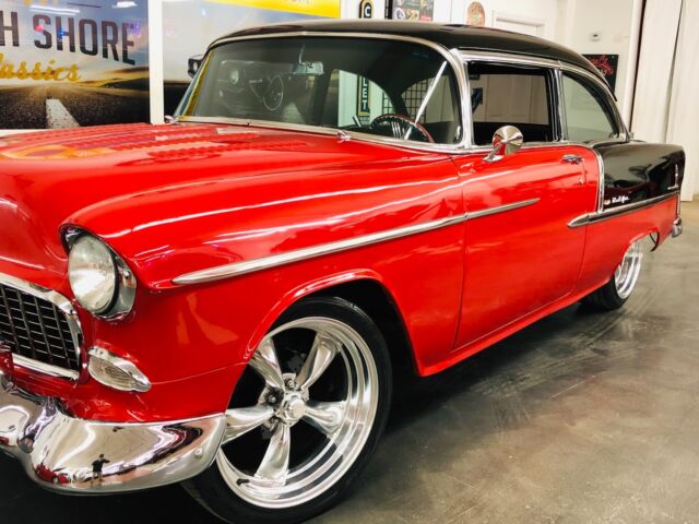1955 Red Chevrolet Bel Air/150/210 Coupe