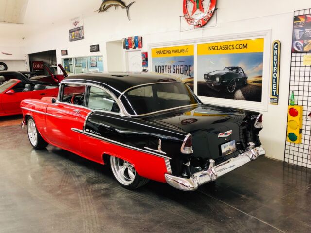 1955 Red Chevrolet Bel Air/150/210 Coupe