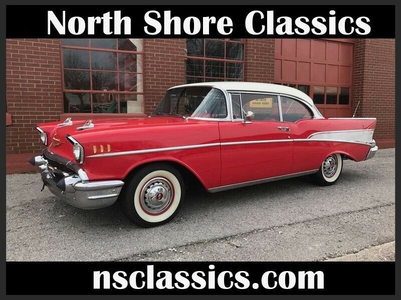 1957 Red Chevrolet Bel Air/150/210 2 Door