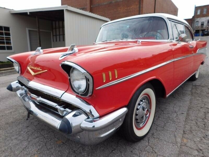 1957 Red Chevrolet Bel Air/150/210 2 Door