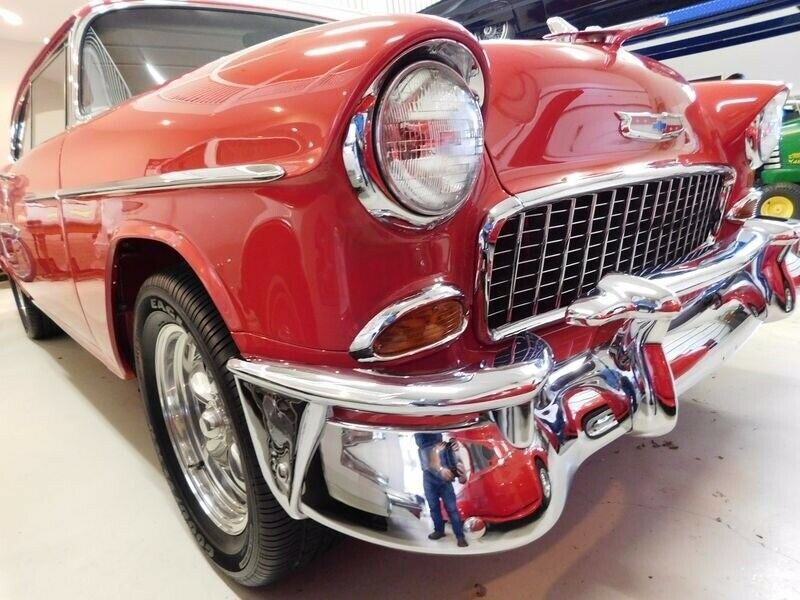1955 Red Chevrolet Bel Air/150/210 2 Door