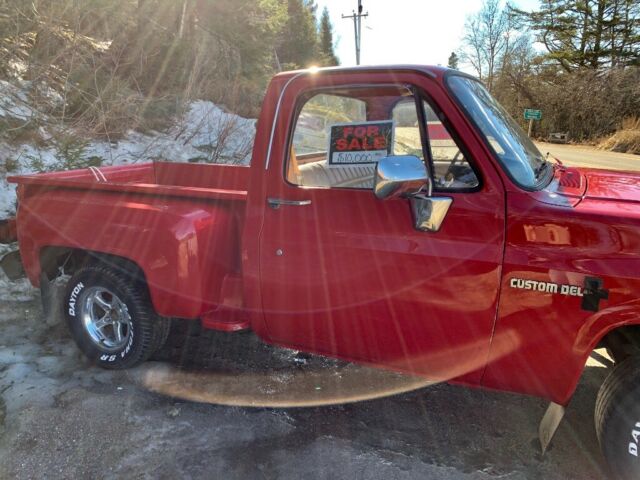 1982 Red Chevrolet C-10 Standard Cab Pickup