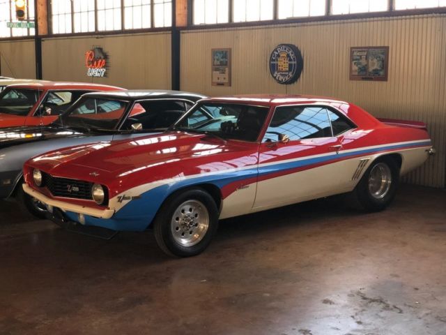 1969 Red Chevrolet Camaro --