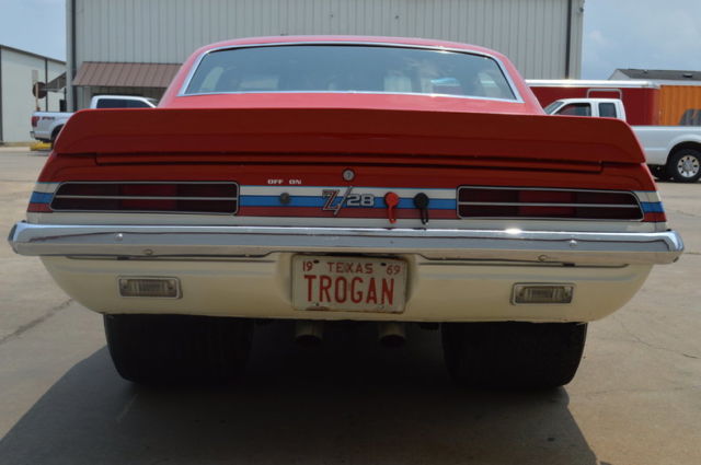 1969 Red Chevrolet Camaro --