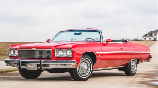 1975 Red Chevrolet Caprice Convertible